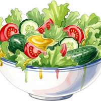 bowl of salad graphic