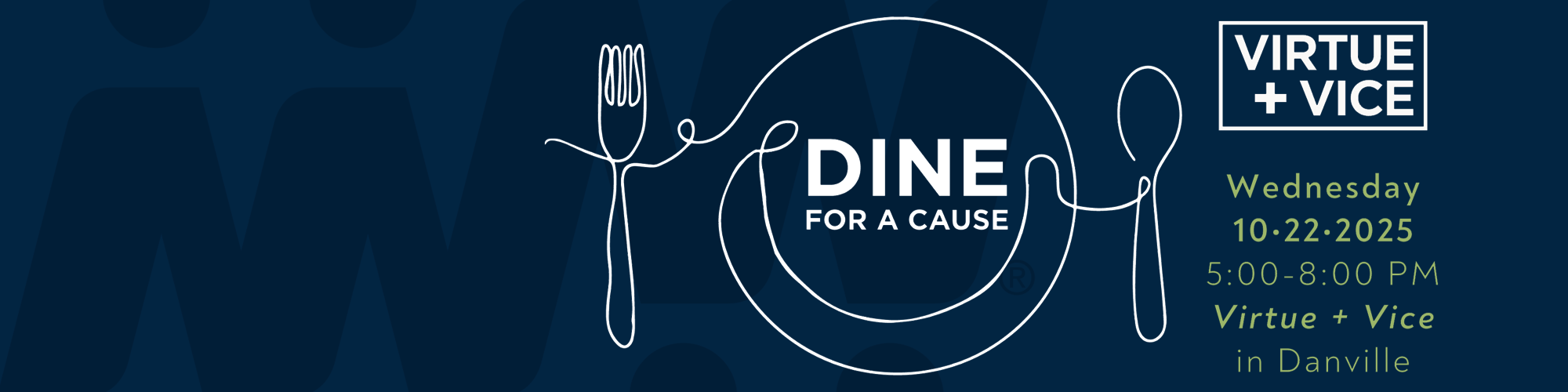 dine for a cause virtue and vice