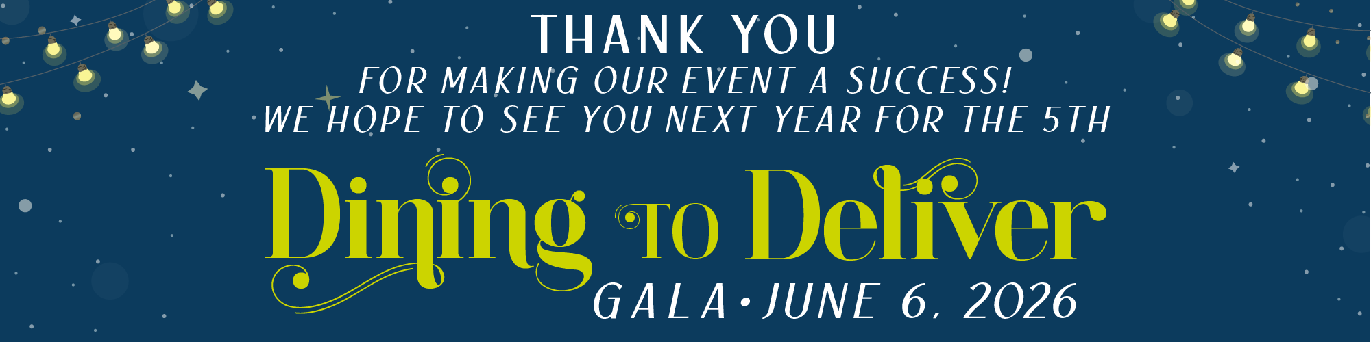 Dining to Deliver Thank You