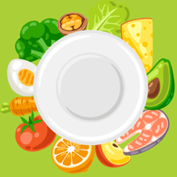 image of a plate and food